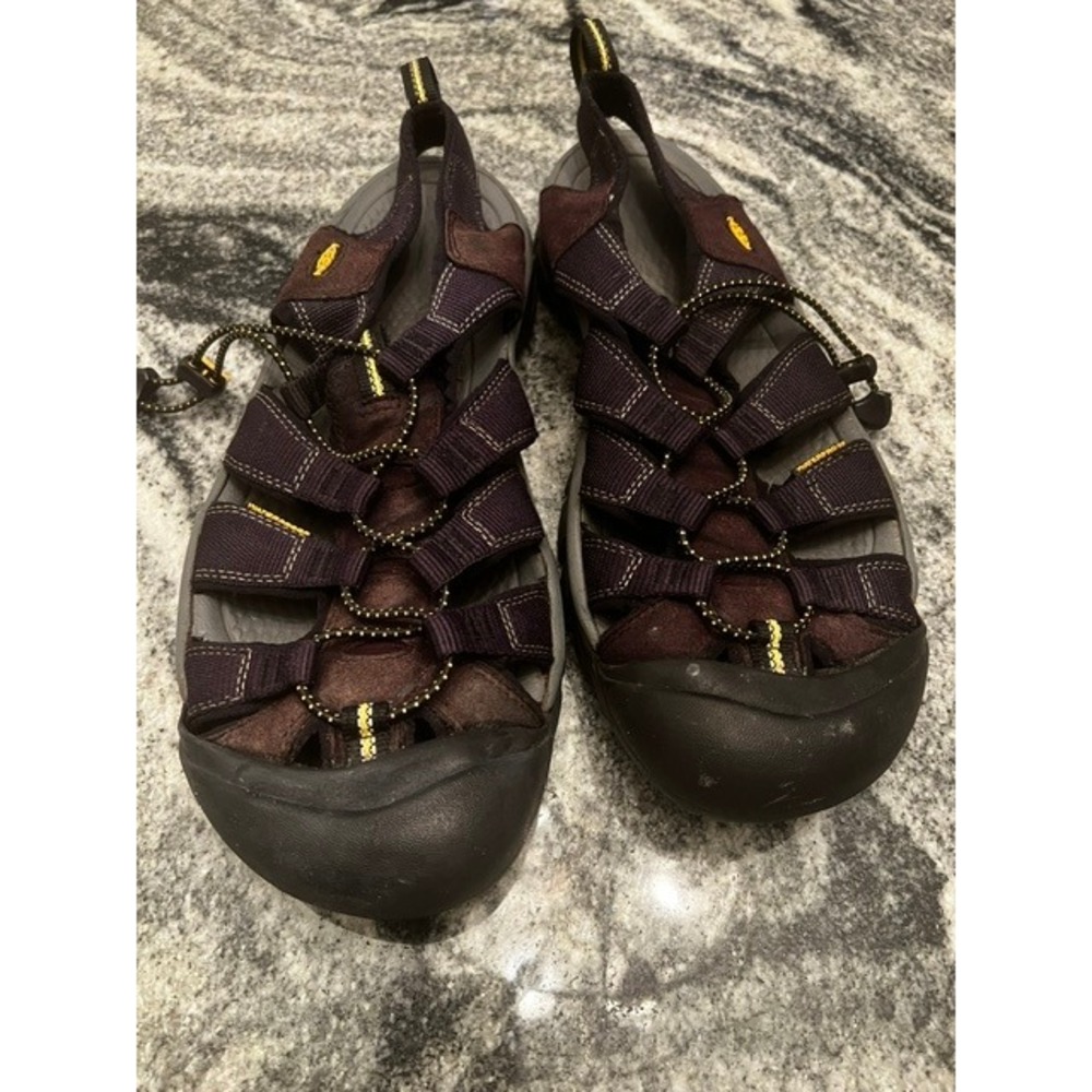 Keen Newport H2 Sport Sandals Mens 13 Brown Black Waterproof Hiking Trail